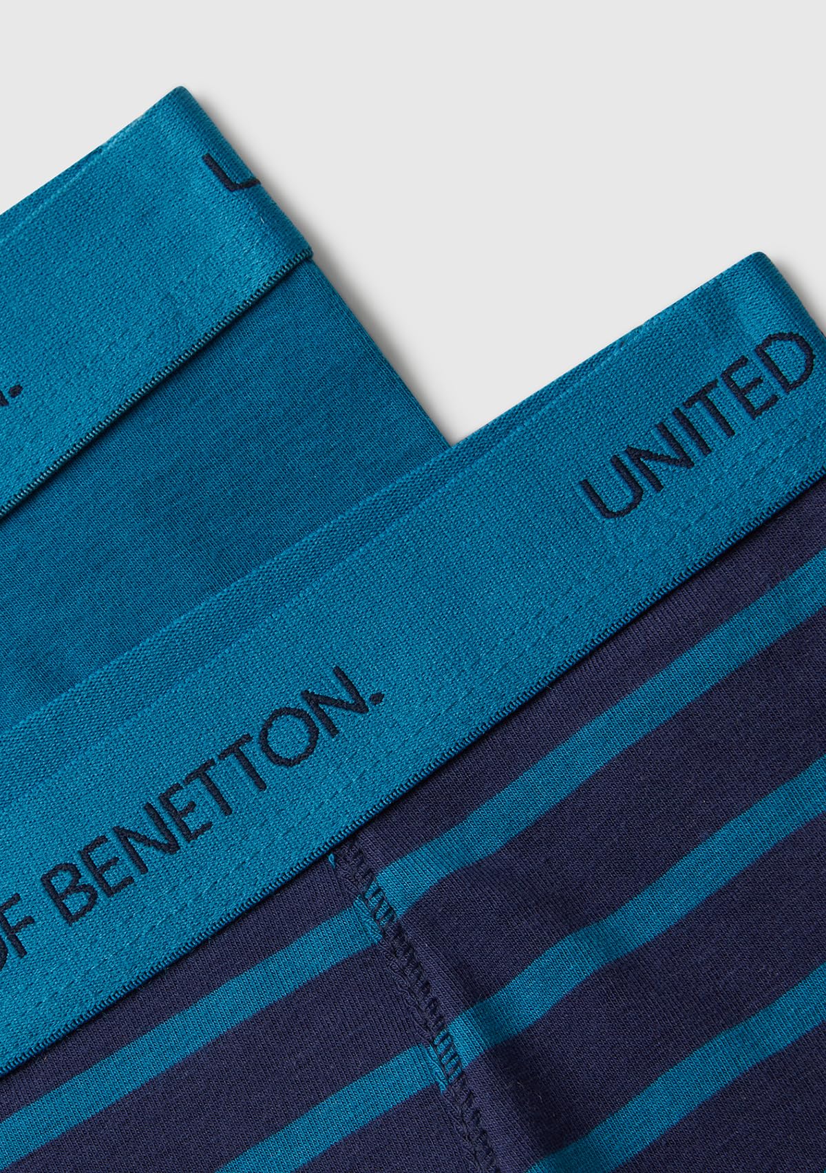 Benetton Set 2 Boxer Uomo Cotone Elasticizzato