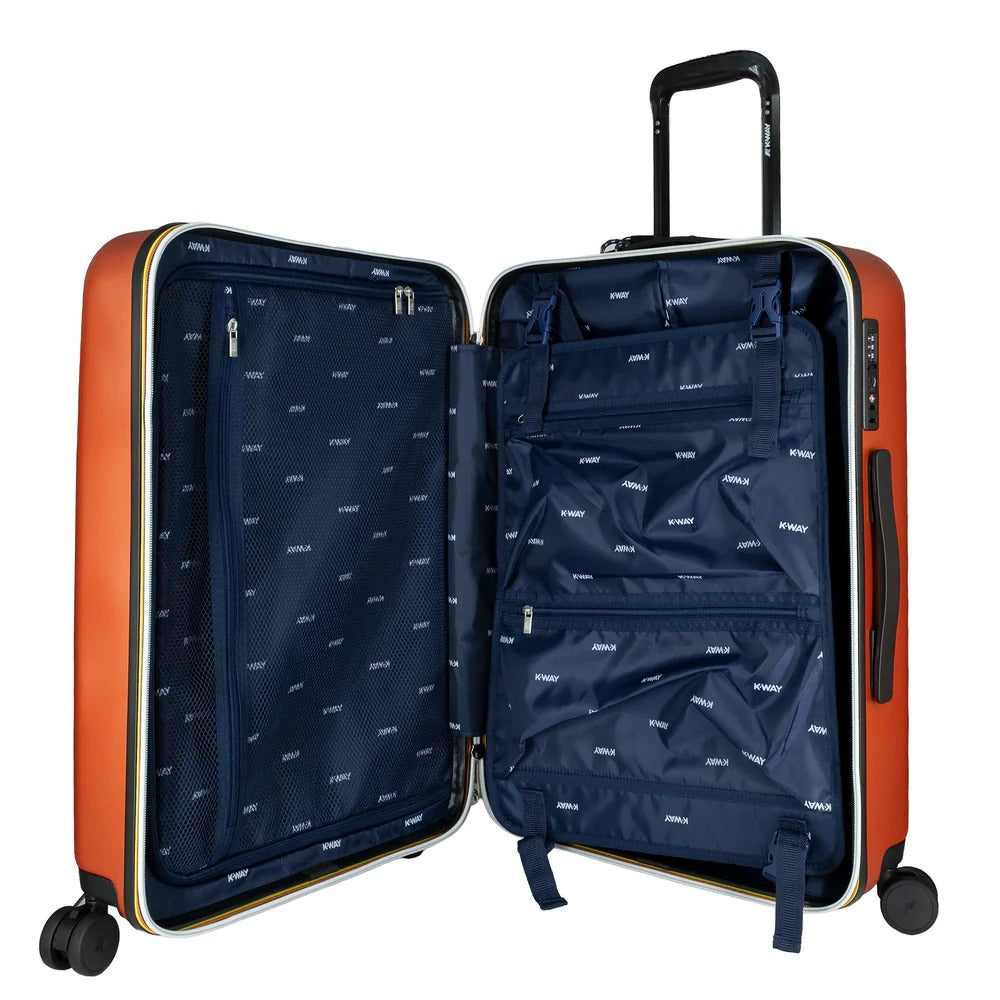 K-Way Eudoxieur K41351W trolley medio arancione policarbonato