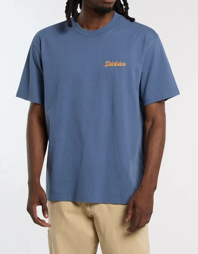 Dickies DK0A8886 Wellsville t-shirt cotone indigo uomo