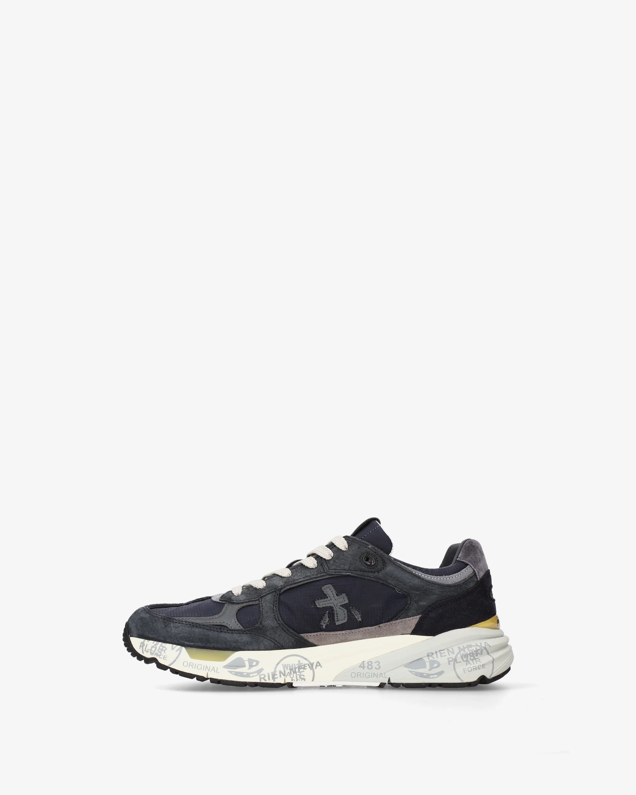 Premiata Mase 8428 sneaker uomo blu grigio suede