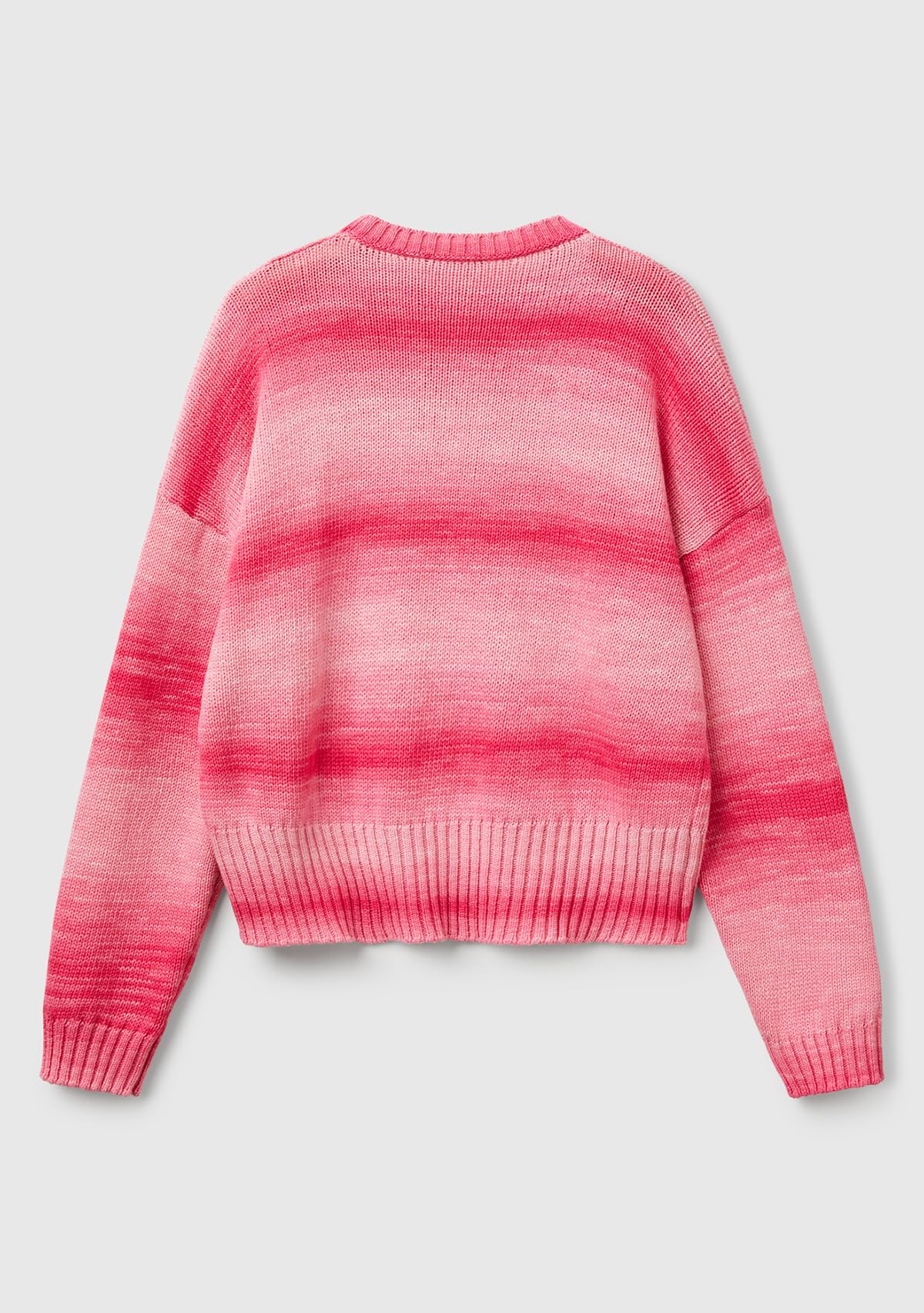 Benetton Maglieria Maglione Donna Girocollo Boxy Sfumato
