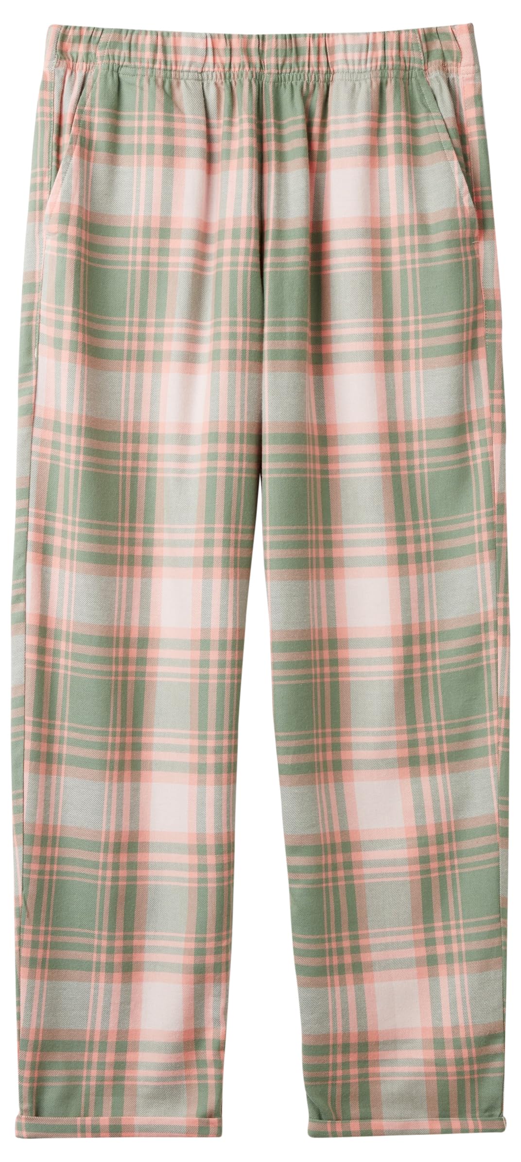 Benetton Pantalone Pigiama Donna Flanella Taglia L Tinto Filo