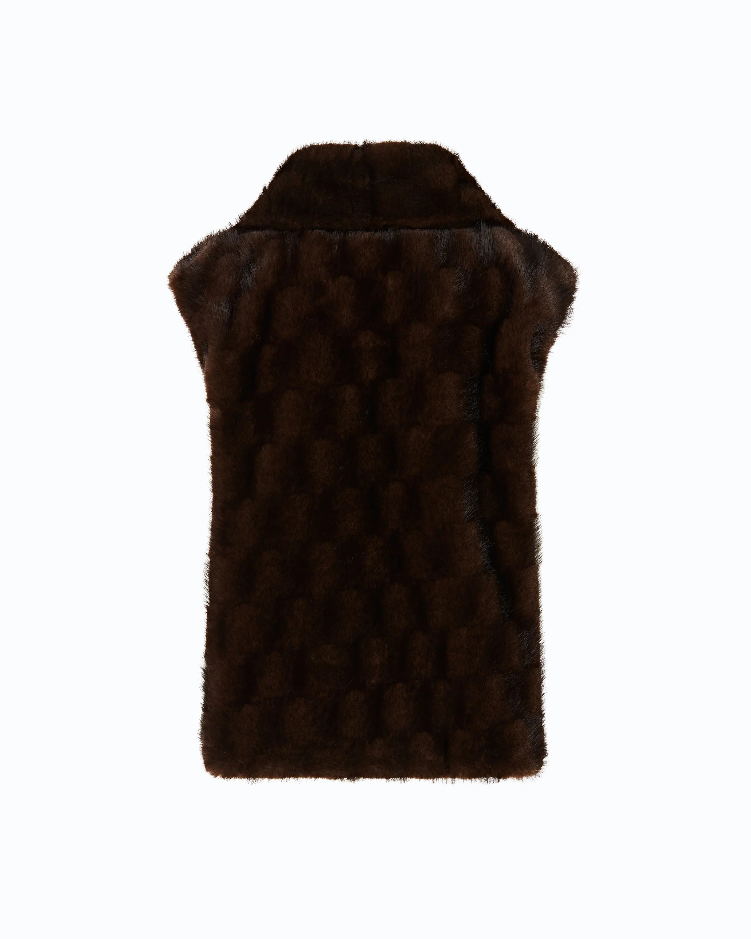 Pinko Glossina 106939-A3C5 gilet marrone ecopelliccia