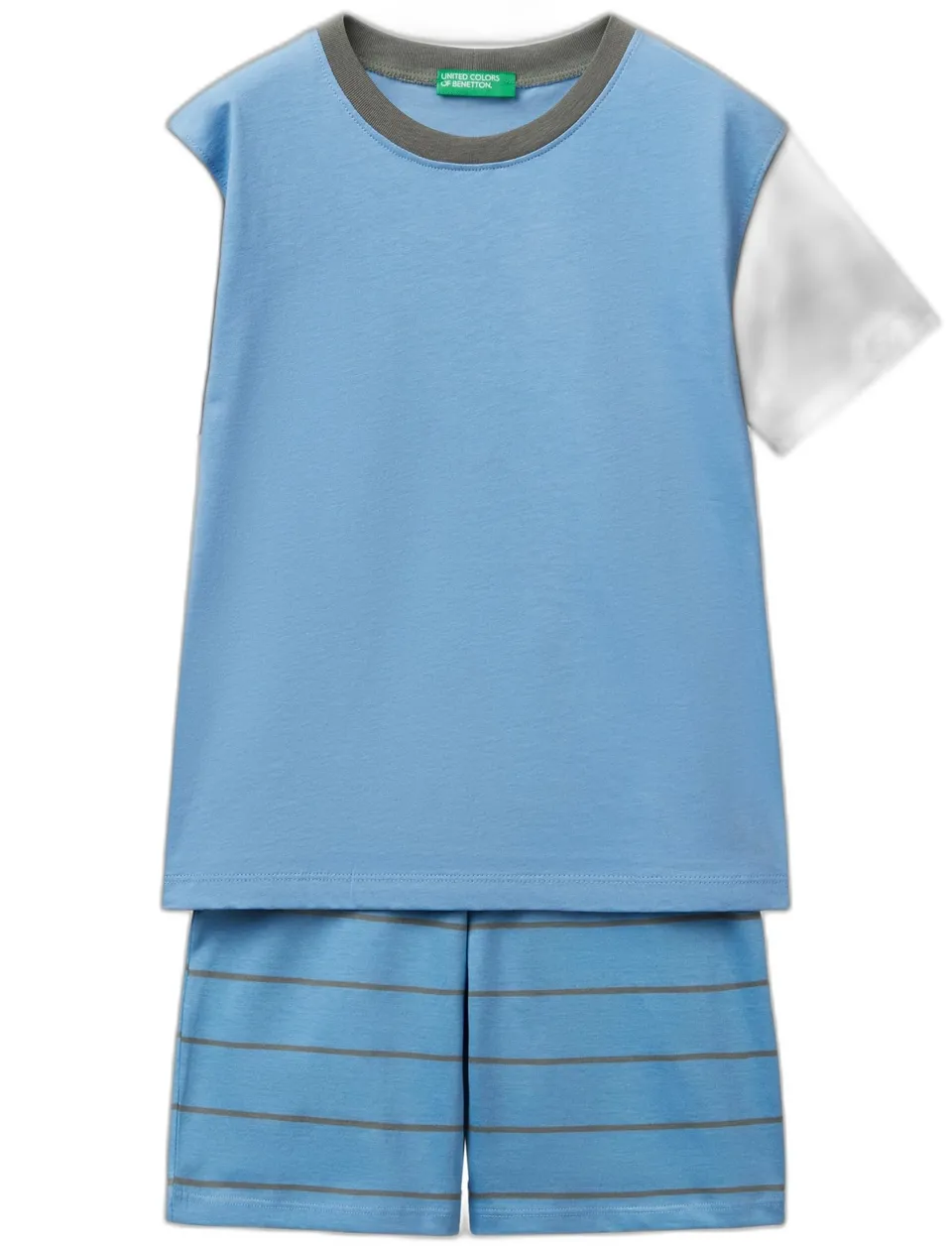 Benetton Intimo 30960P08R Set Pigiama Bambino Taglia 90 Blu