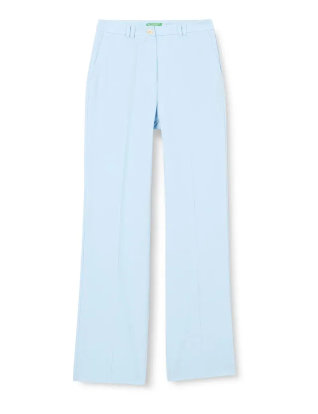 Benetton 4RGYDF05O Pantaloni Donna Poliviscosa Piega