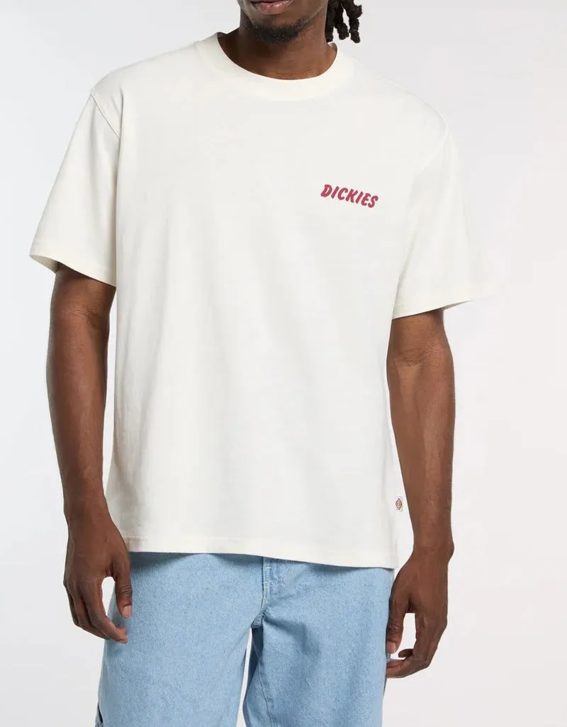 Dickies Dry Ridge DK0A8853 T-shirt uomo egret cotone