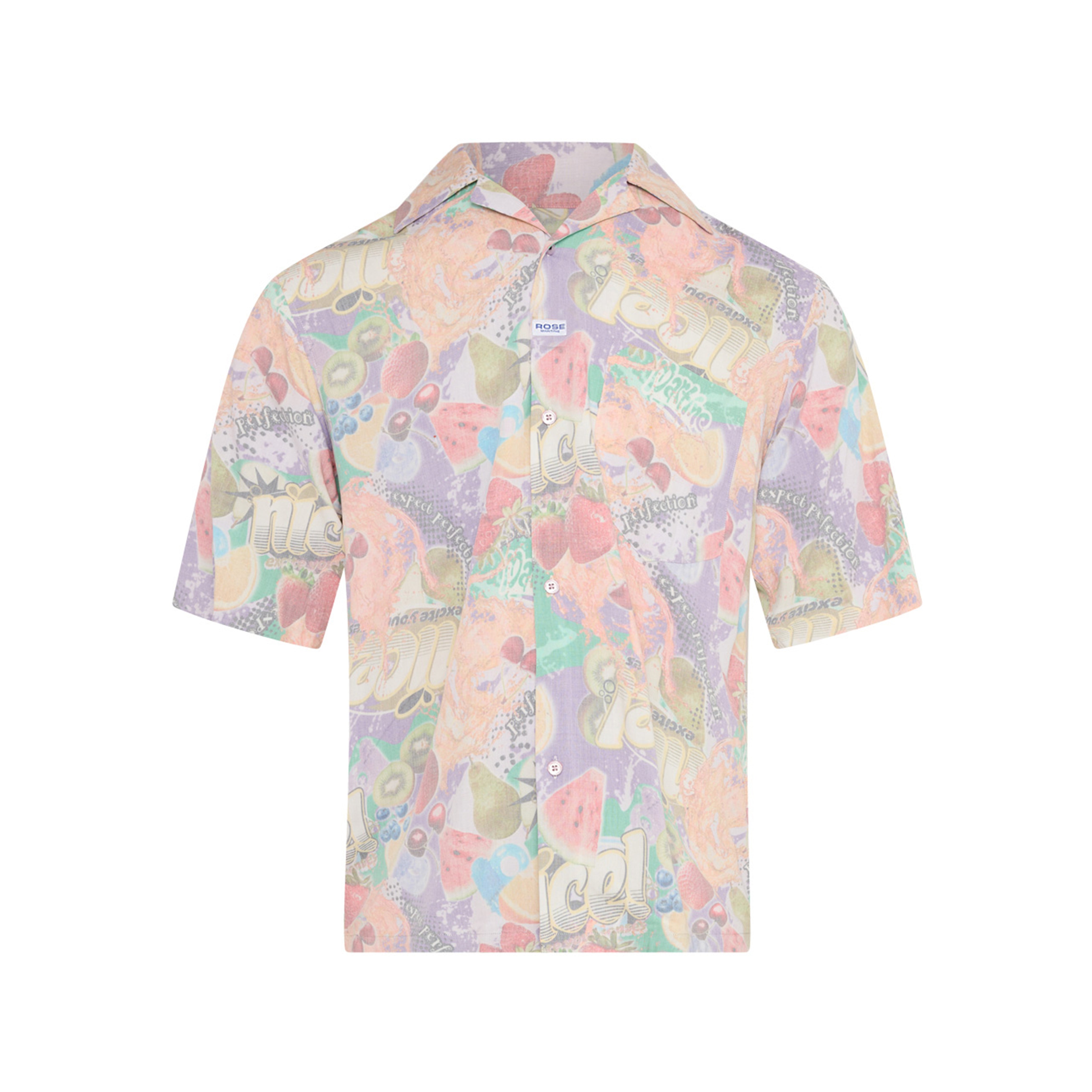 Martine Rose Boxy S/S Shirt camicia multicolor viscosa