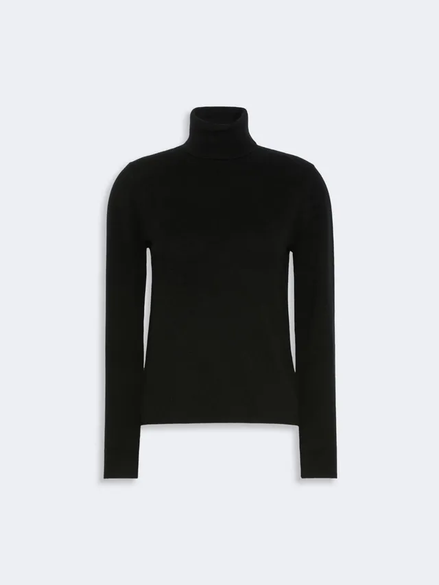 Max Mara Studio Educata maglia donna nera lana cashmere