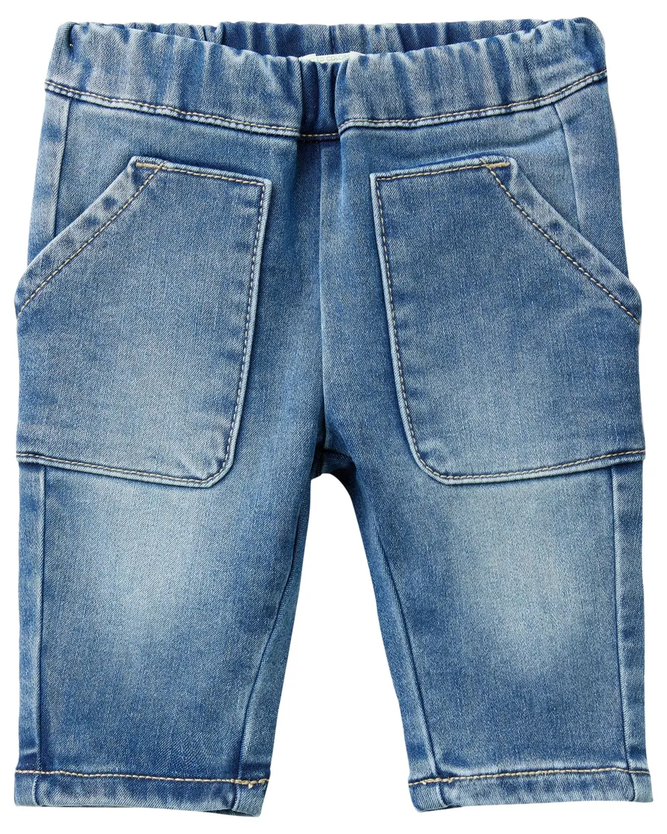 Benetton Pantaloni e Jeans Bimbo 74 Denim Termico