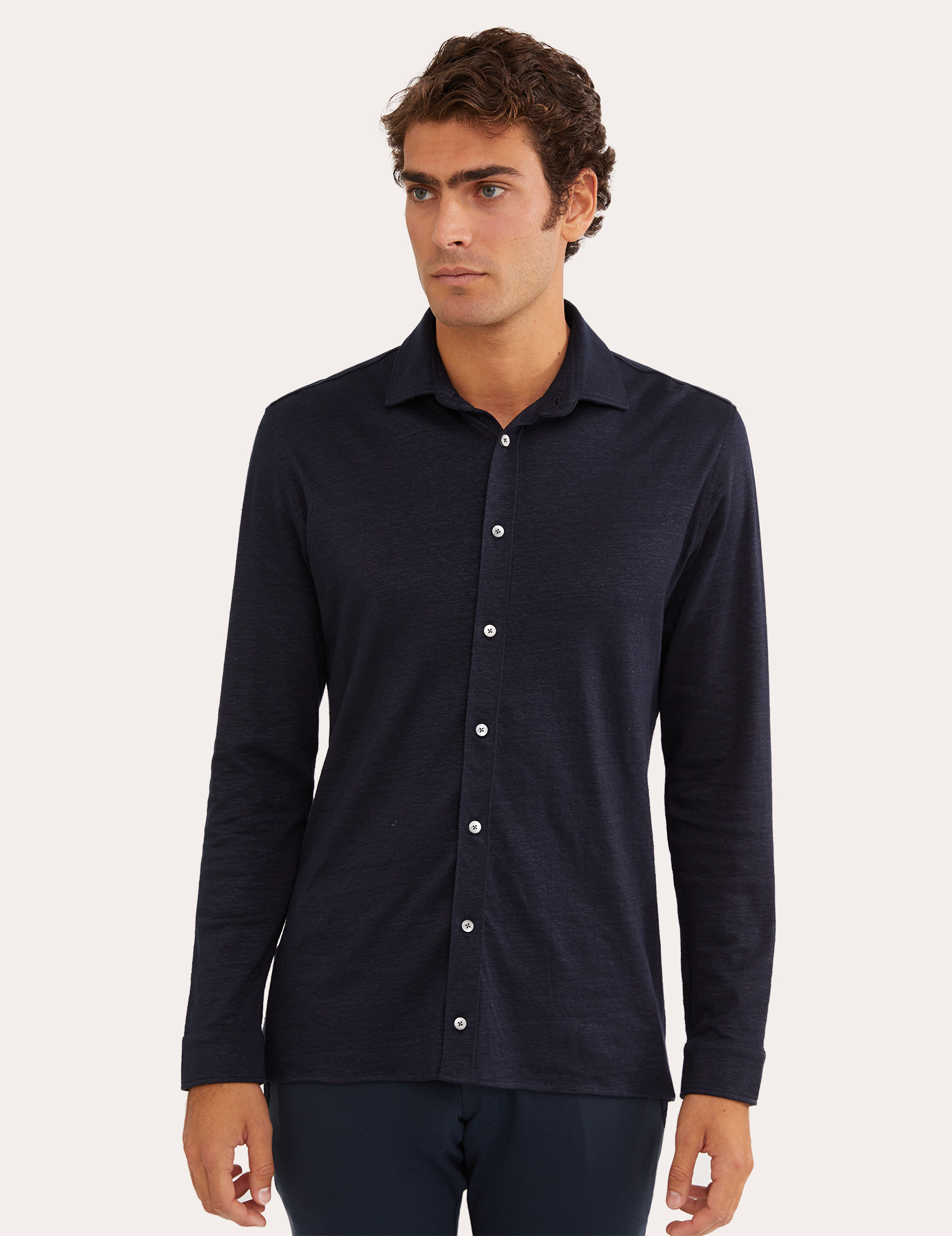 Stefan Brandt Lennon camicia cotone regular