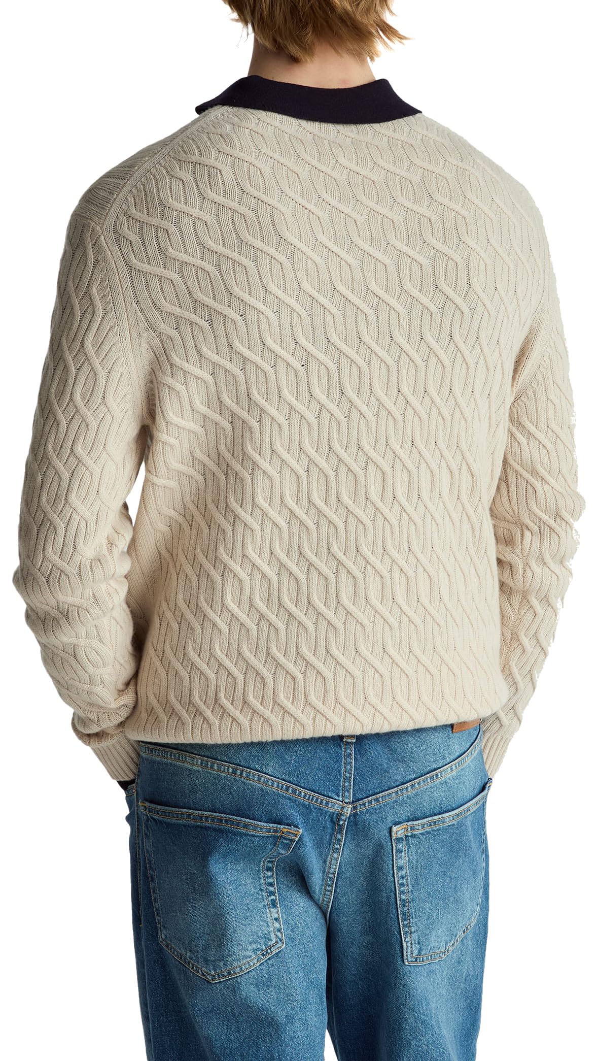 Benetton Maglieria Maglia Girocollo Uomo M Trecce