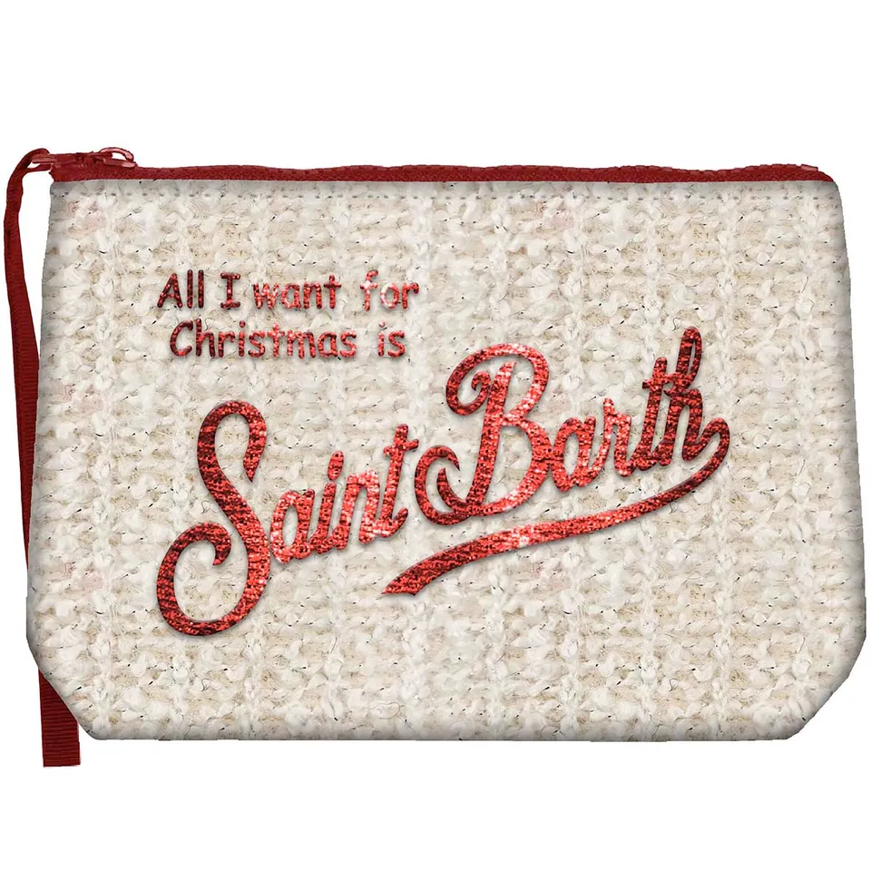 MC2 Saint Barth Aline Tricot Pochette Panna Rosso