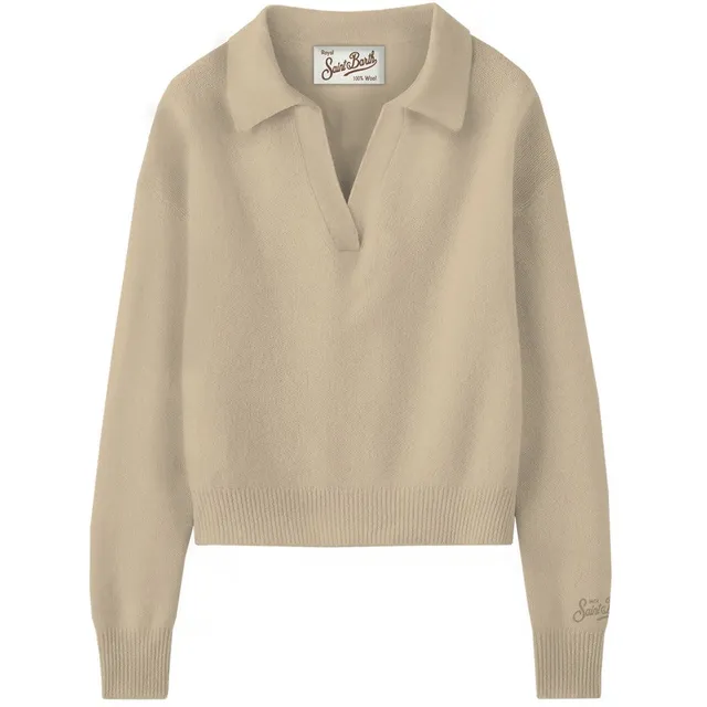 MC2 Saint Barth Eze Wool 00027M polo lana Beige regular