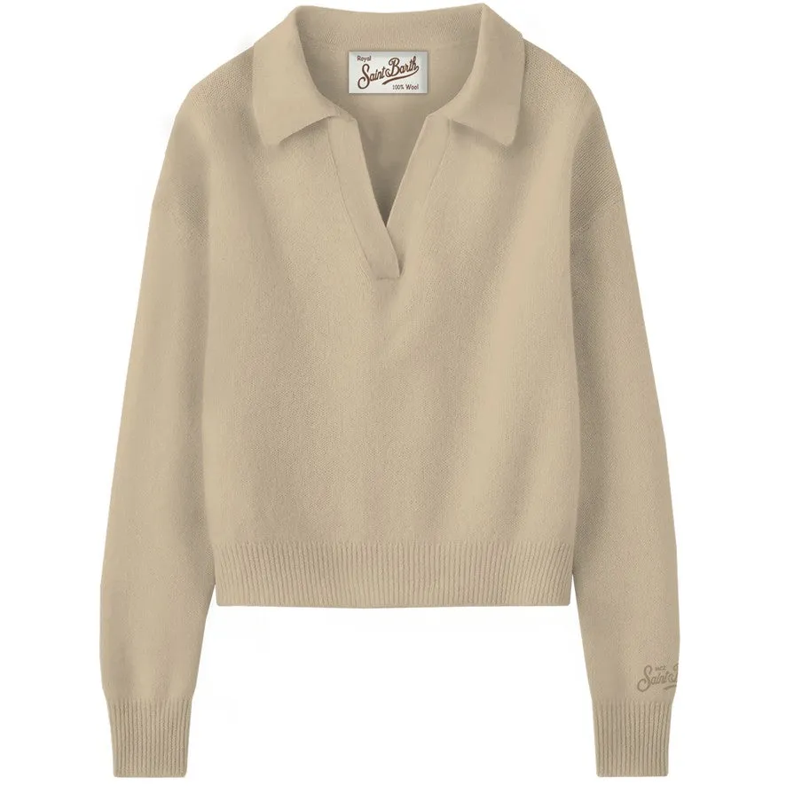MC2 Saint Barth Eze Wool 00027M polo lana Beige regular