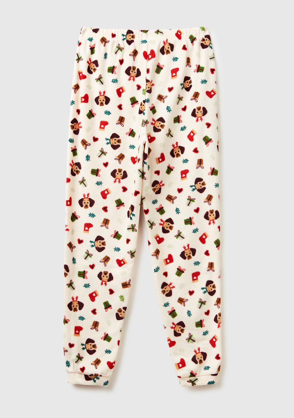 Benetton Pantaloni Donna XXS Pile Fantasia Cavigliera