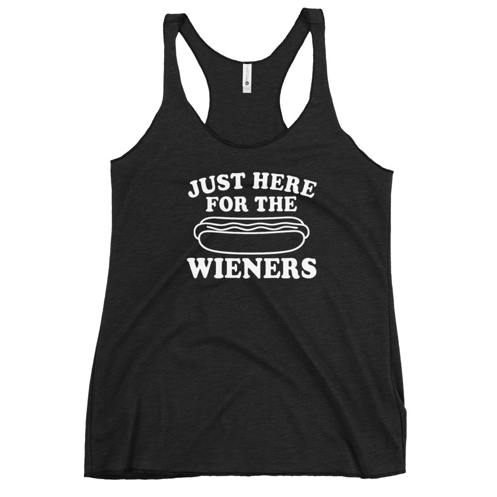 Pure Trash Just Here For Wieners canotta donna nera