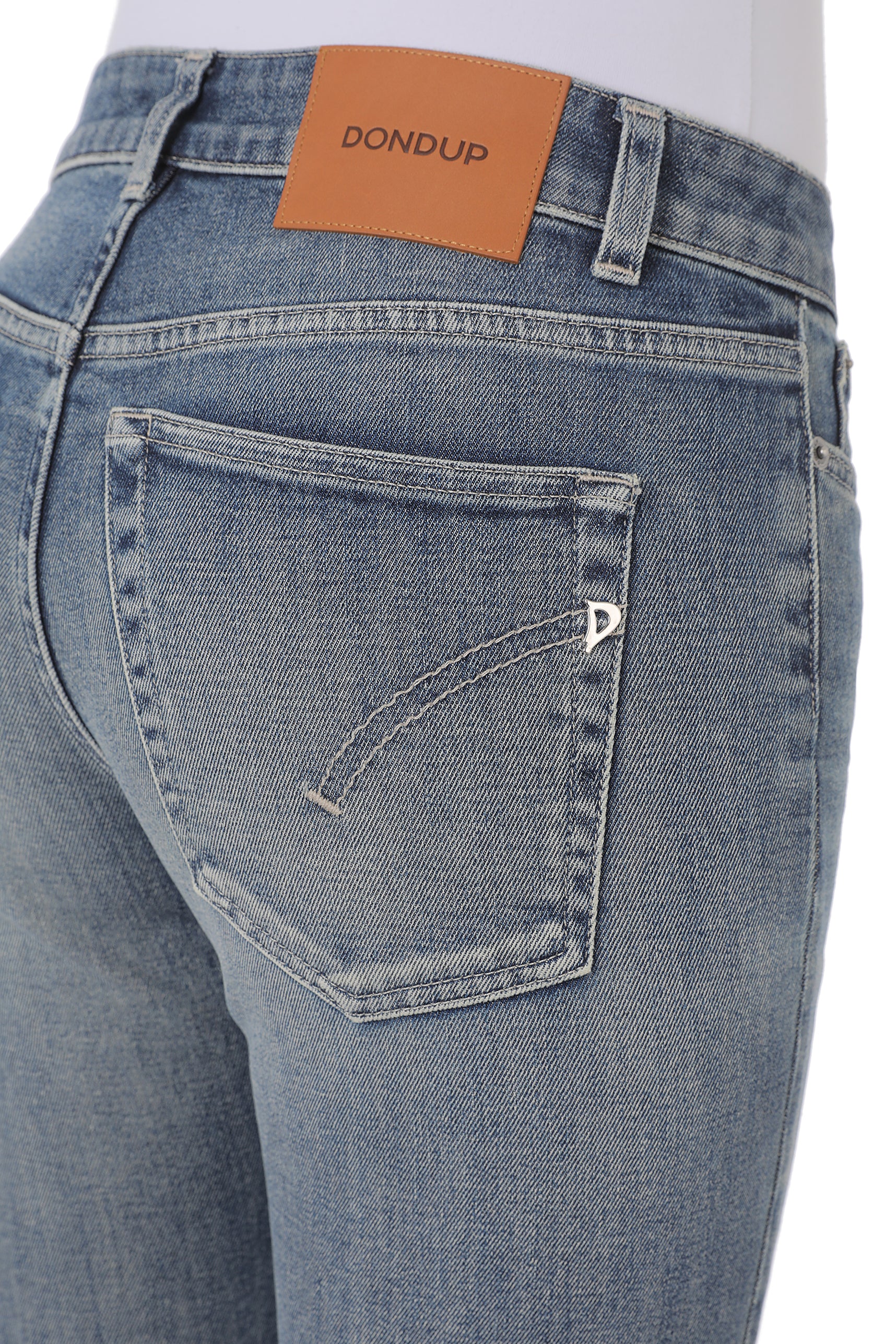 Dondup Karen DP858 skinny jeans donna blu