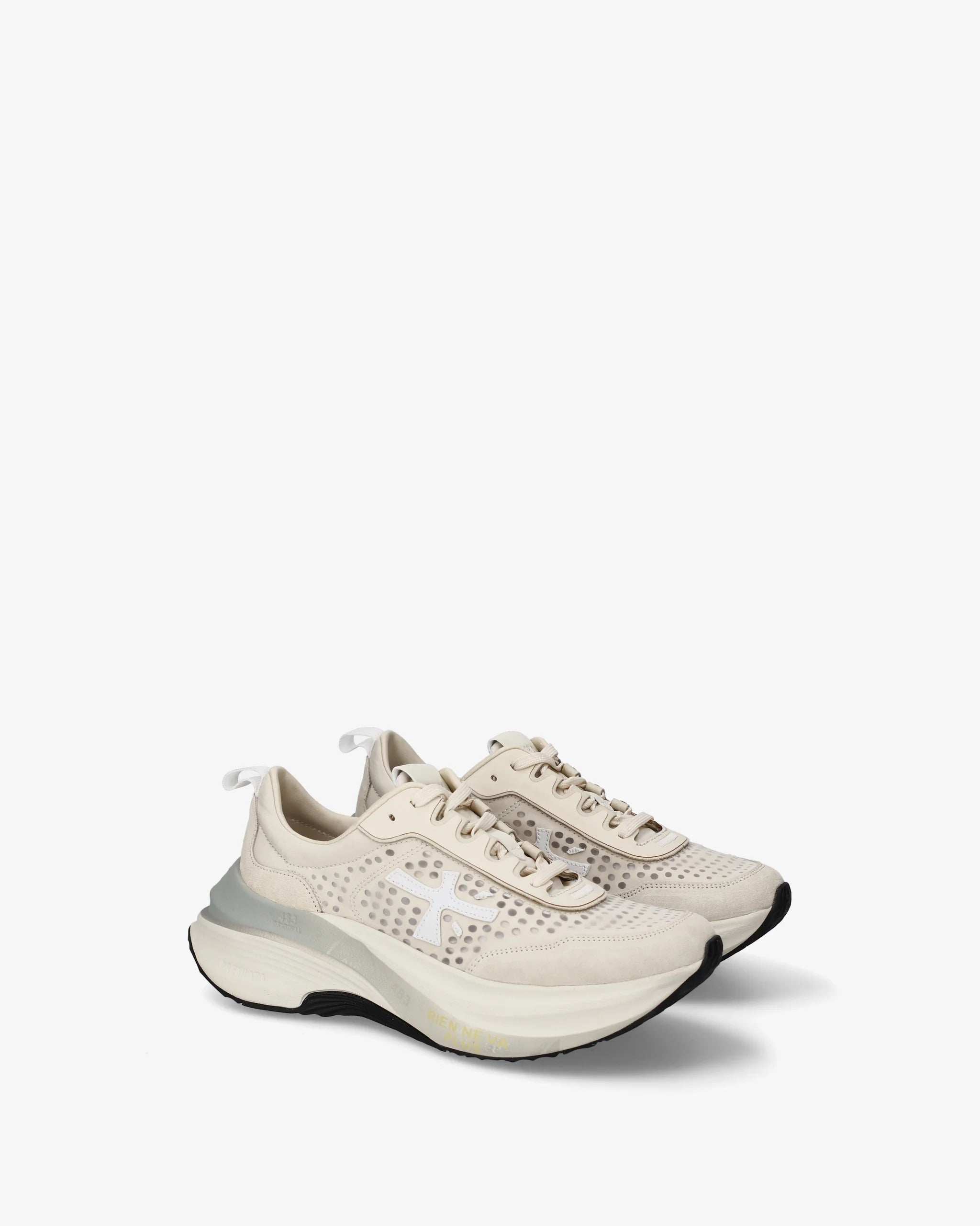Premiata Hill 8242 Sneakers Tessuto Off White Donna