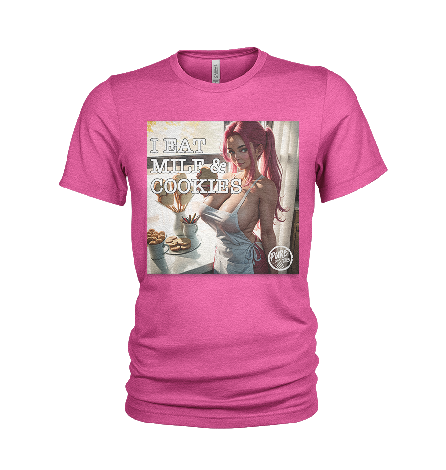 Pure Trash Mens T-Shirts Eat MILF Cookies maglietta Black