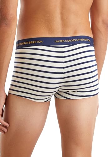 Benetton Boxer Corti Uomo L Righe Cotone Organico