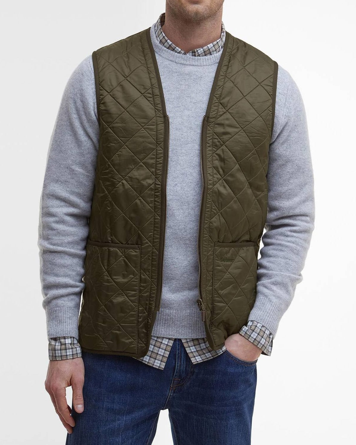 Barbour Polarquilt MLI0002 Gilet Uomo Olive Trapuntato