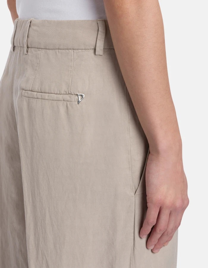 Dondup Eloise DP843 Pantalone Donna Lievito Wide Leg