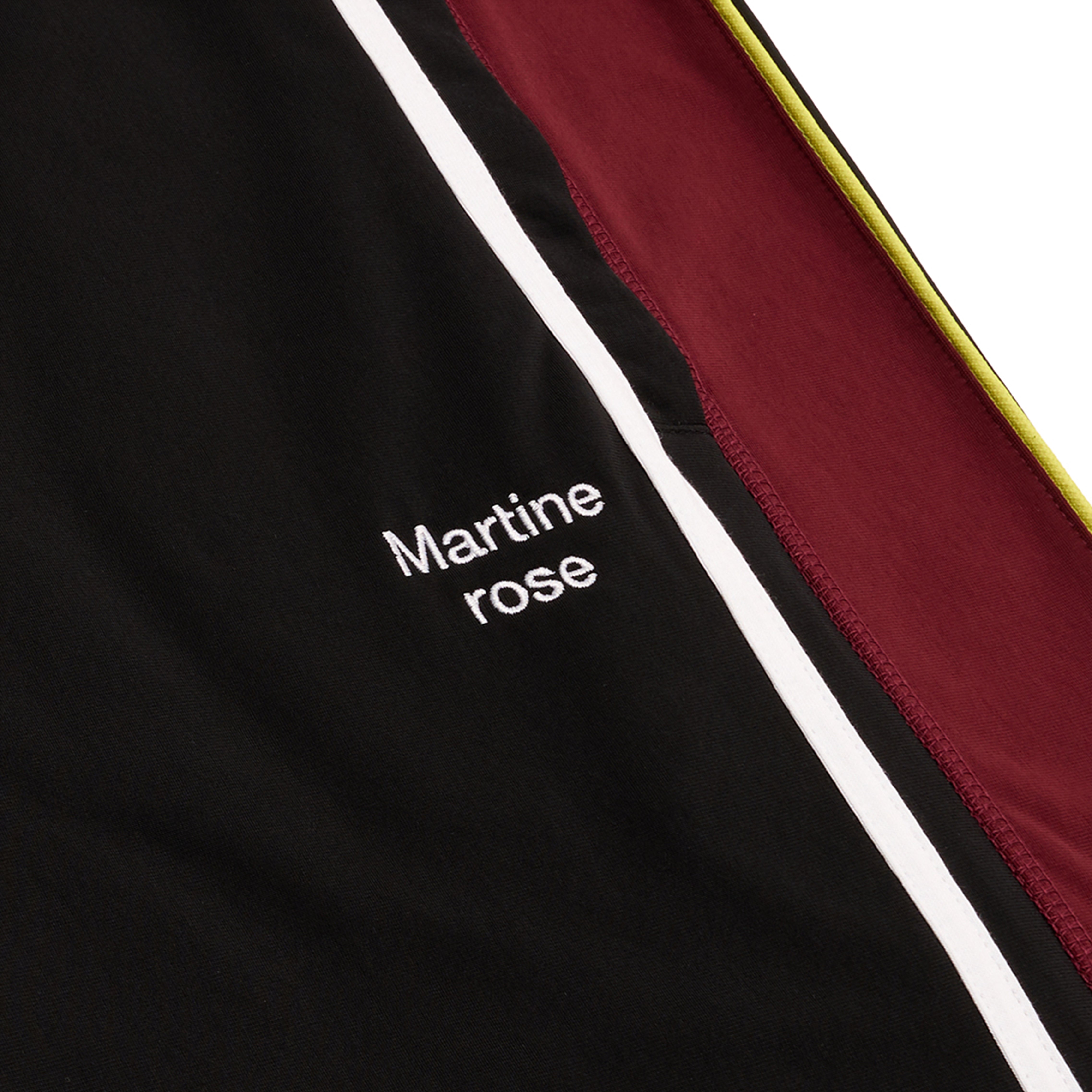 Martine Rose Wide Leg Pantaloni Tuta Burgundy