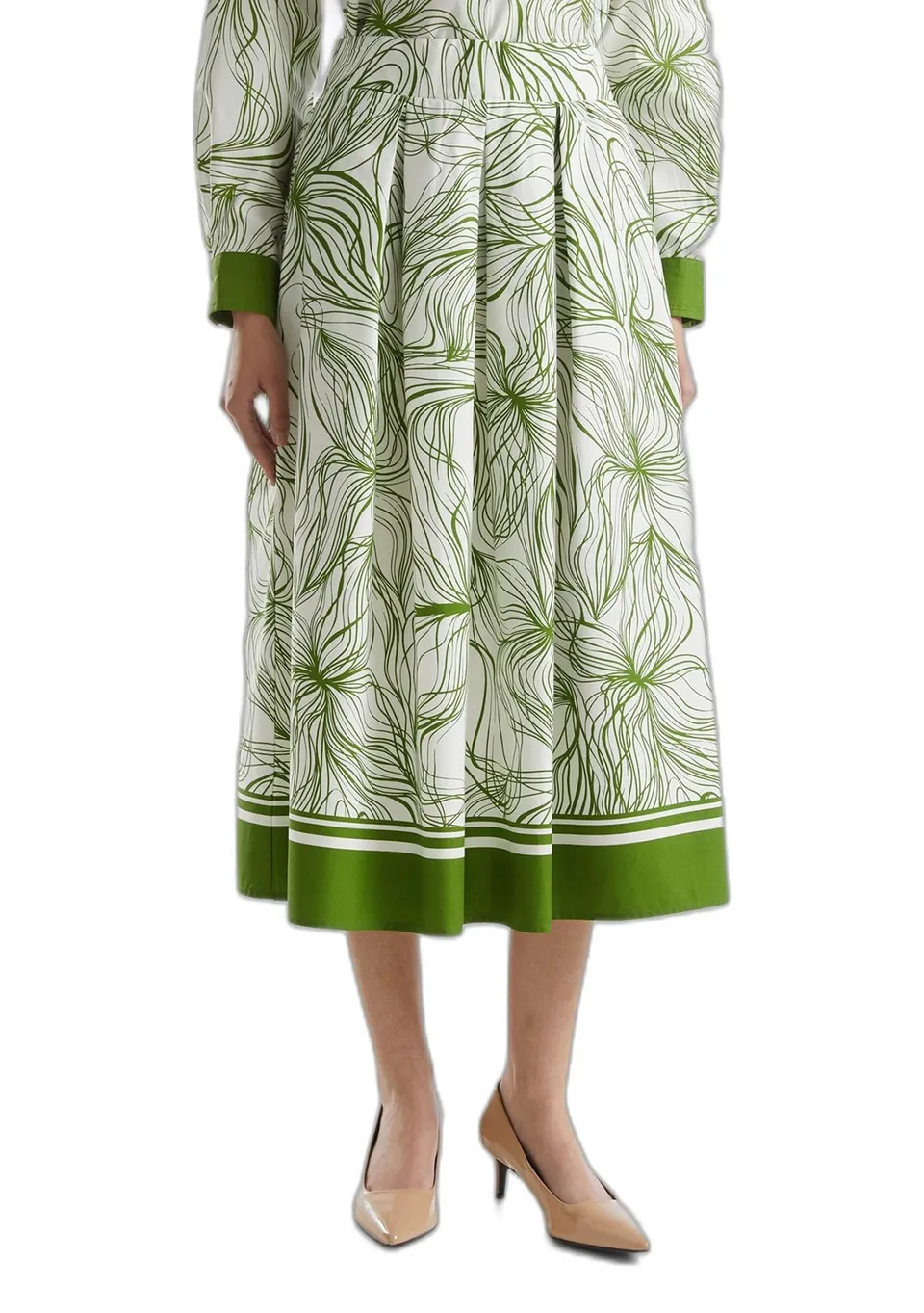 Benetton 4LMAD003M Gonna Midi Viscosa Donna XXS