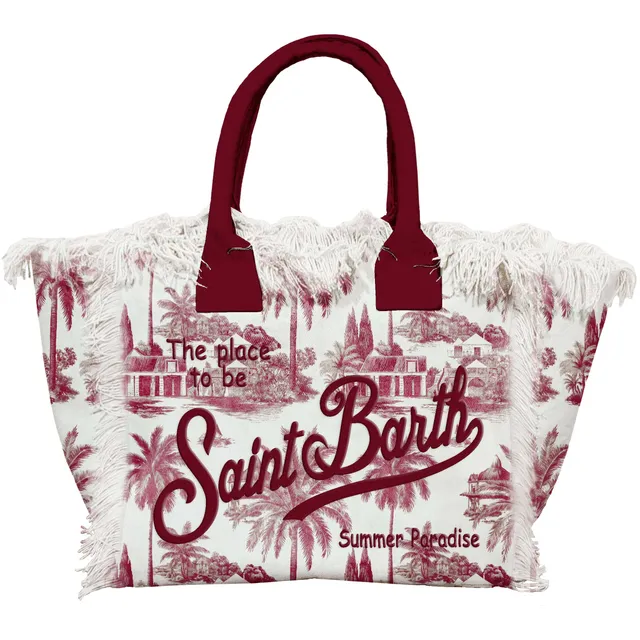 MC2 Saint Barth Vanity 09495L Borsa Jouy Bianco Bordeaux