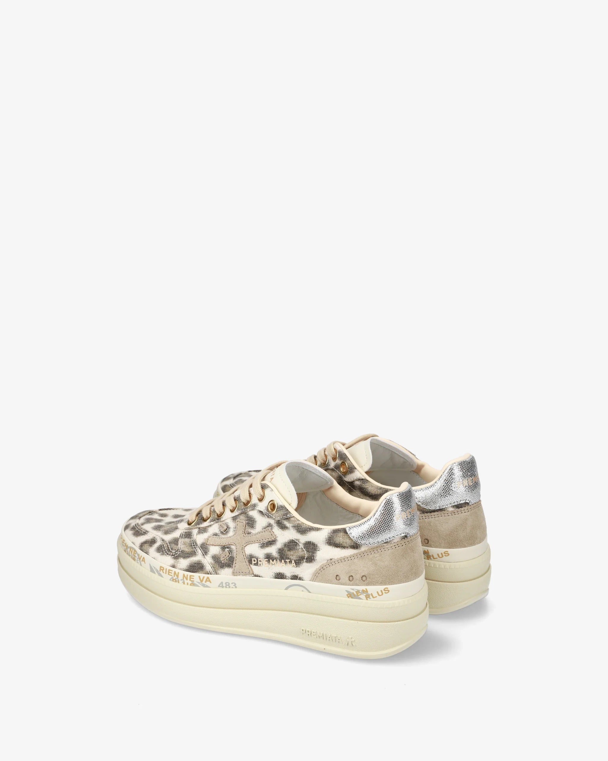 Premiata Micol 7444 sneaker animalier bianco 36
