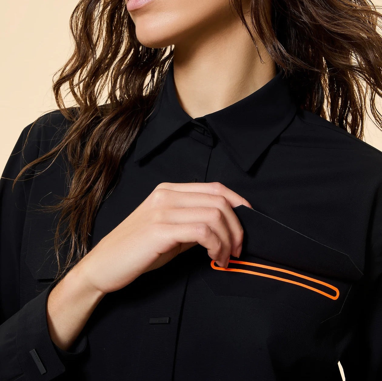 RRD Surflex 26764 Camicia Donna Nero Overshirt Over