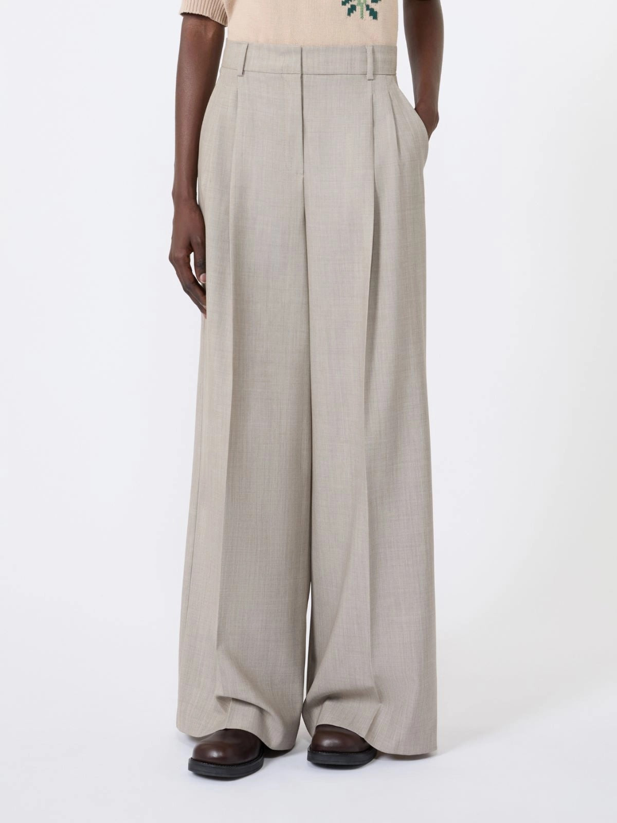 Weekend Max Mara WKDOVVIO001 Pantalone Nocciola Lana