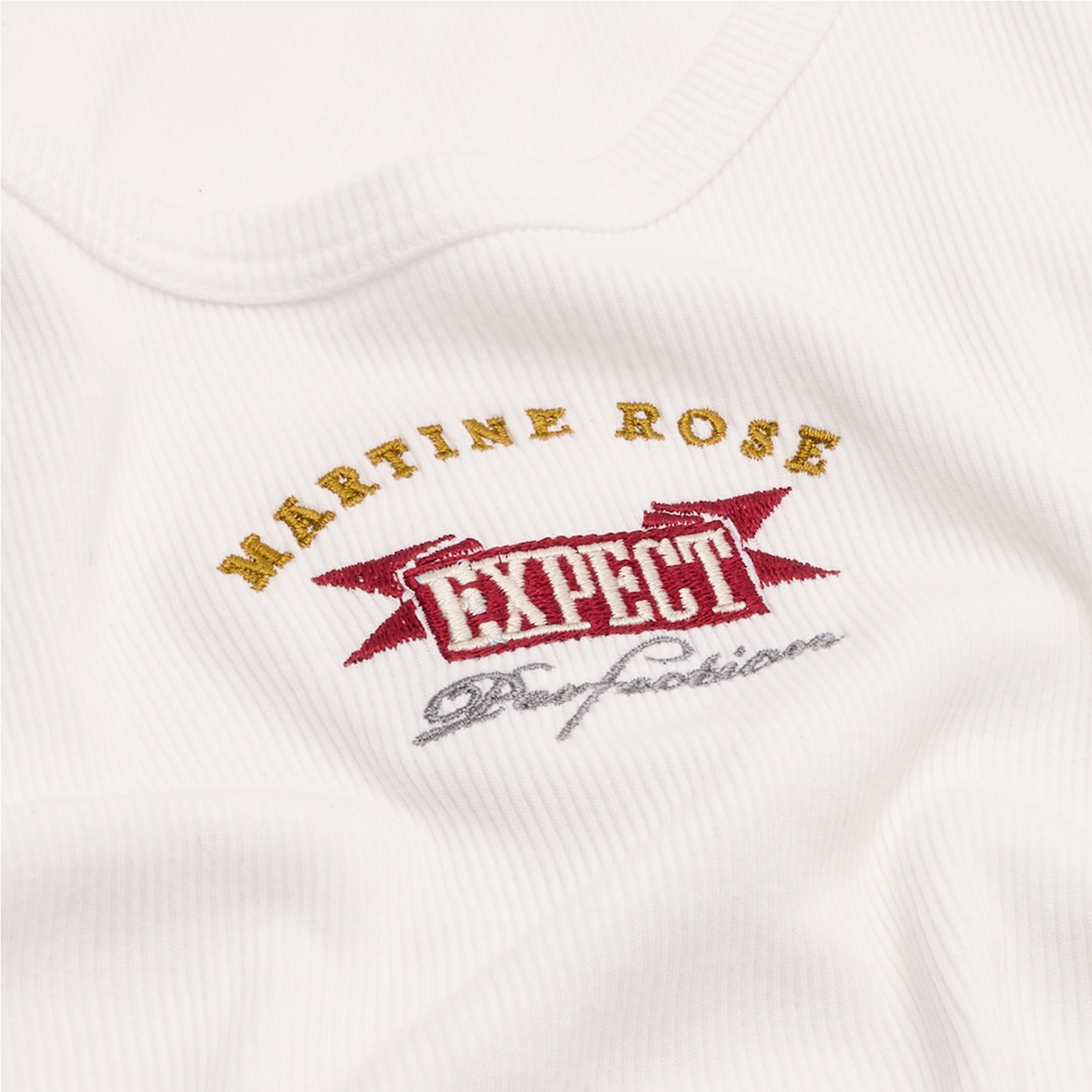 Martine Rose Vest canotta bianca cotone slim fit