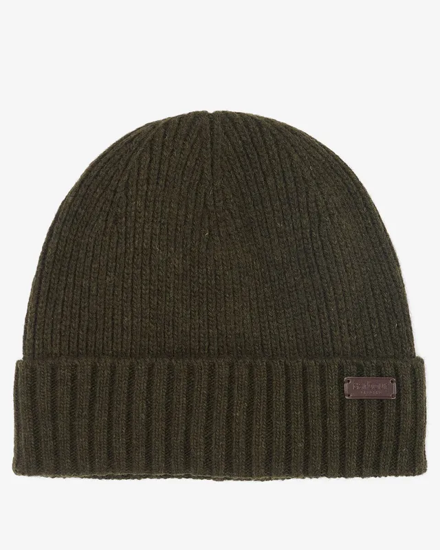 Barbour Carlton MHA0449 Berretto Verde Lana Pile