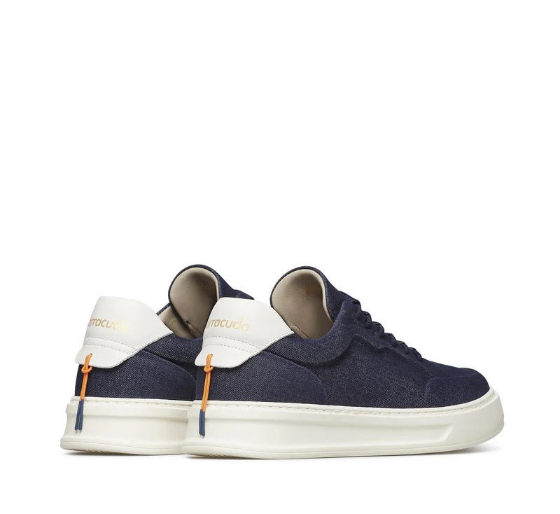 Barracuda Phoenix BU3613 Sneaker Uomo Denim Blu Bianco