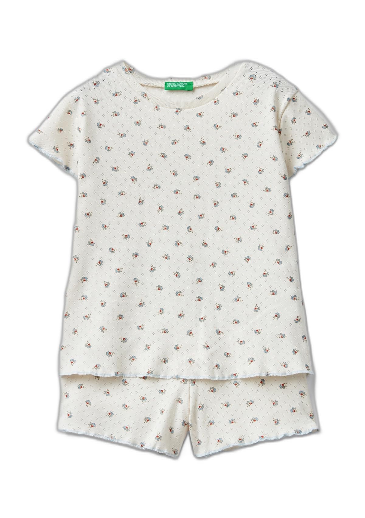 Benetton 3pmu0p060 Pigiama Bambina Corto Costina M