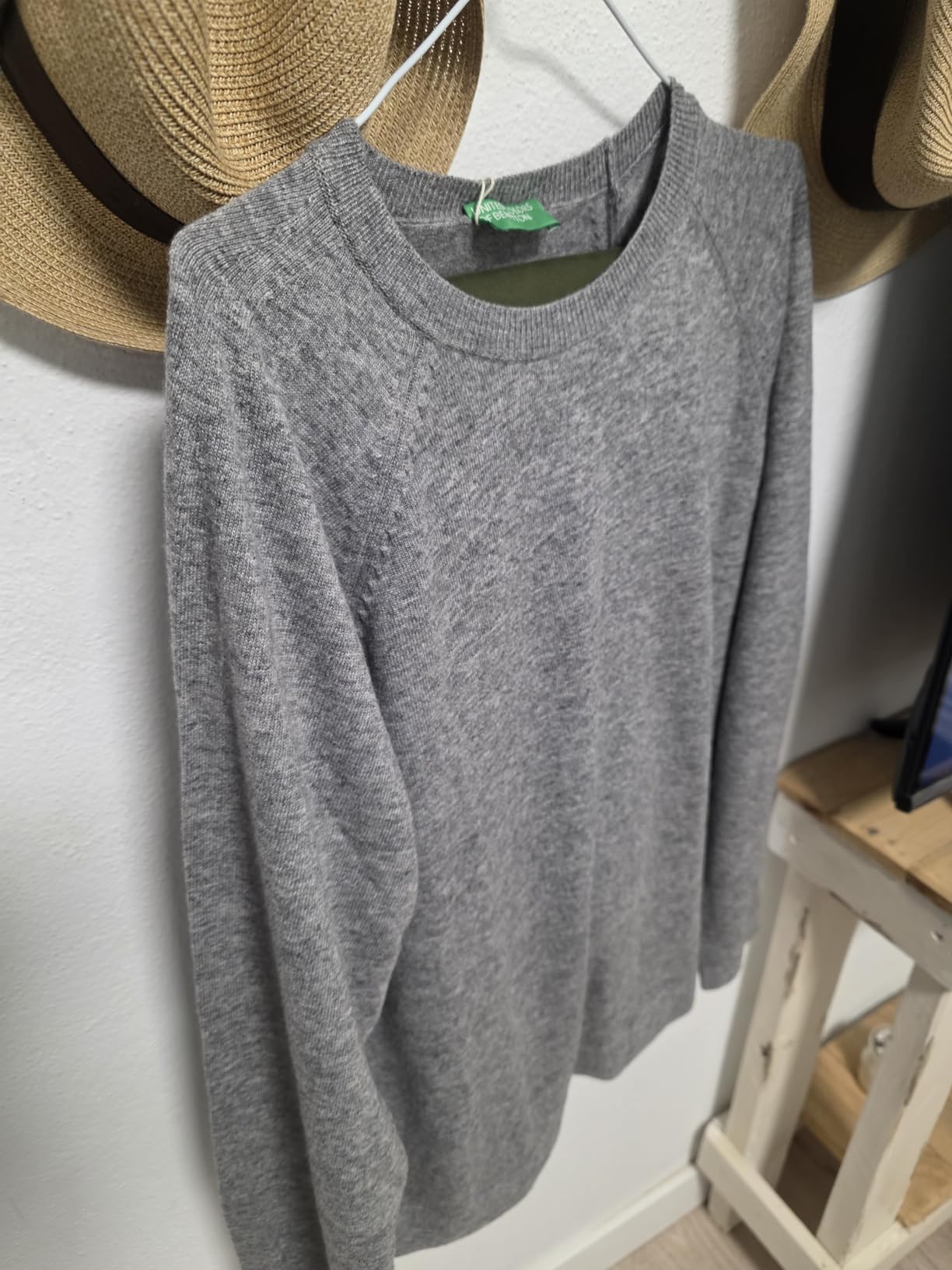 Benetton Maglieria Maglia Donna Marrone Lana Girocollo