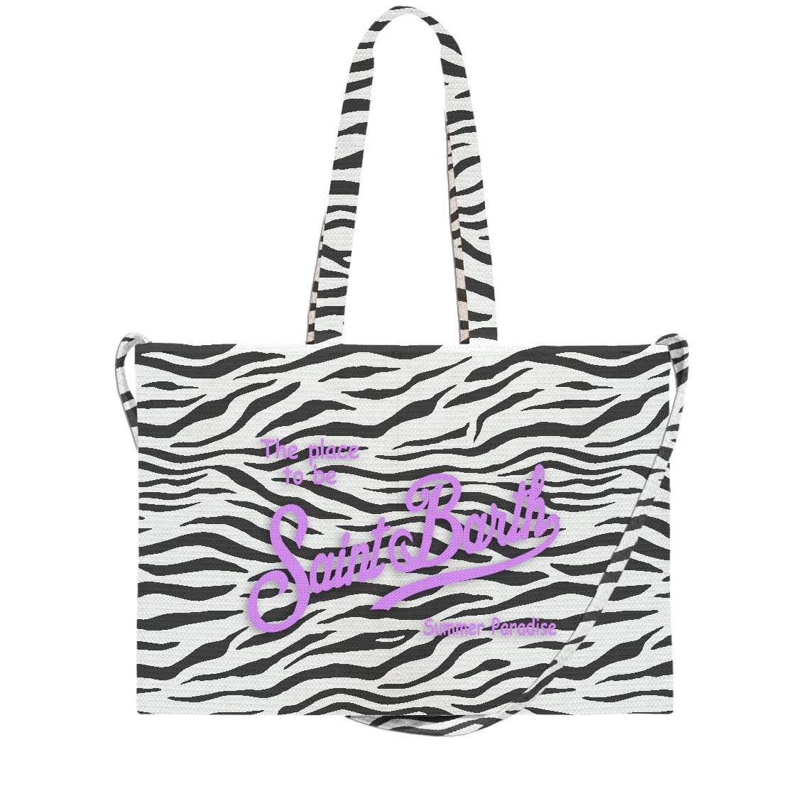 MC2 Saint Barth Essential Borsa Zebra Bianco Nero