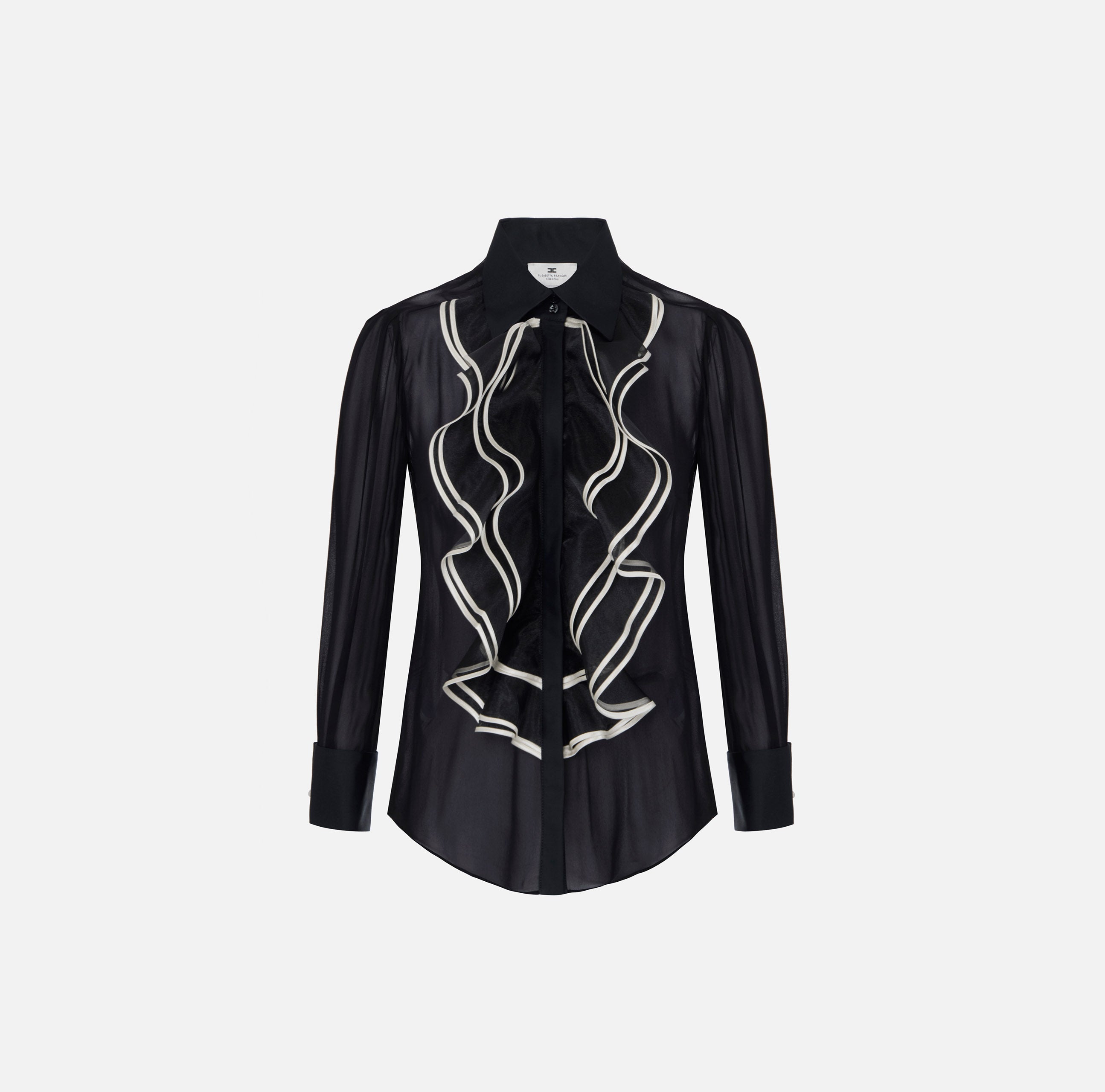 Elisabetta Franchi CA21067E2 Camicia Nero Burro