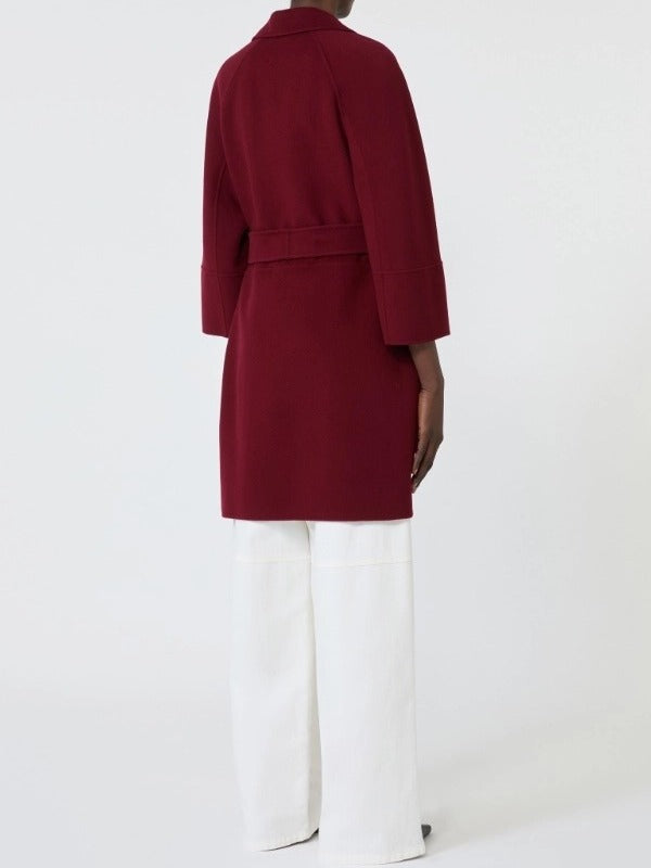 S Max Mara Arona ARONA002 Cappotto Donna Bordeaux