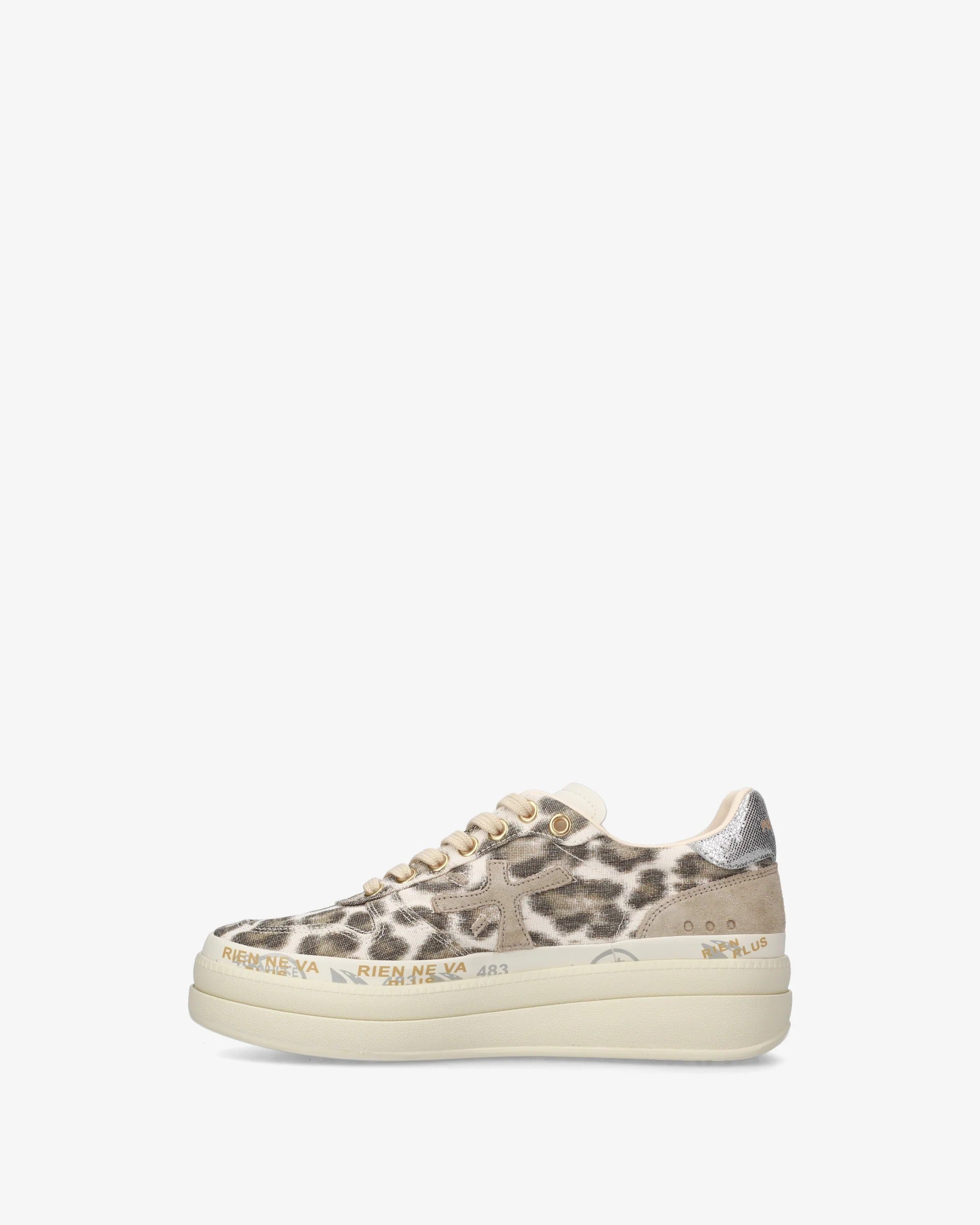 Premiata Micol 7444 sneaker animalier bianco 36