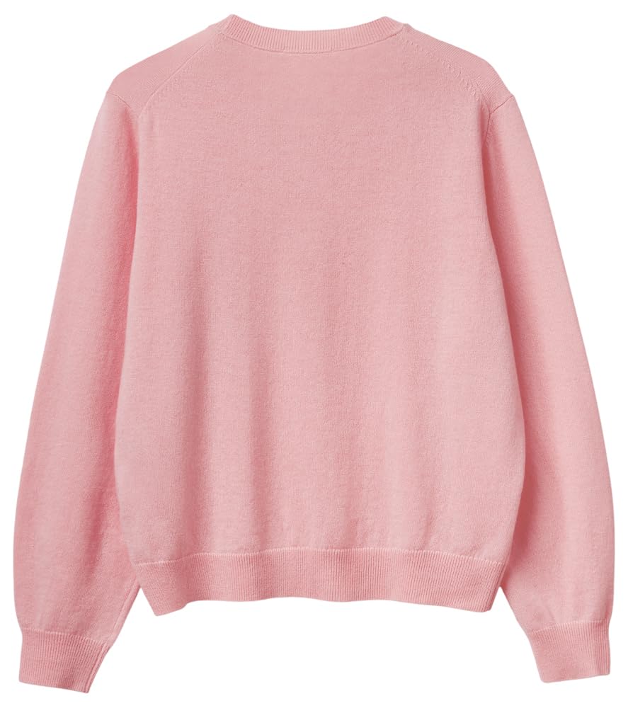 Benetton 1002d10bg maglia girocollo donna morbida rasata