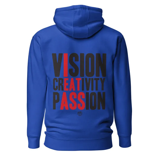 Pure Trash vIsion crEATivity pASSion felpa nera cotone