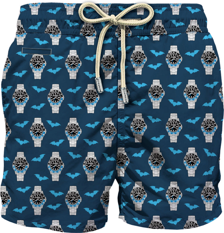 MC2 Saint Barth Lighting Micro Fantasy Boxer Bat Navy Uomo