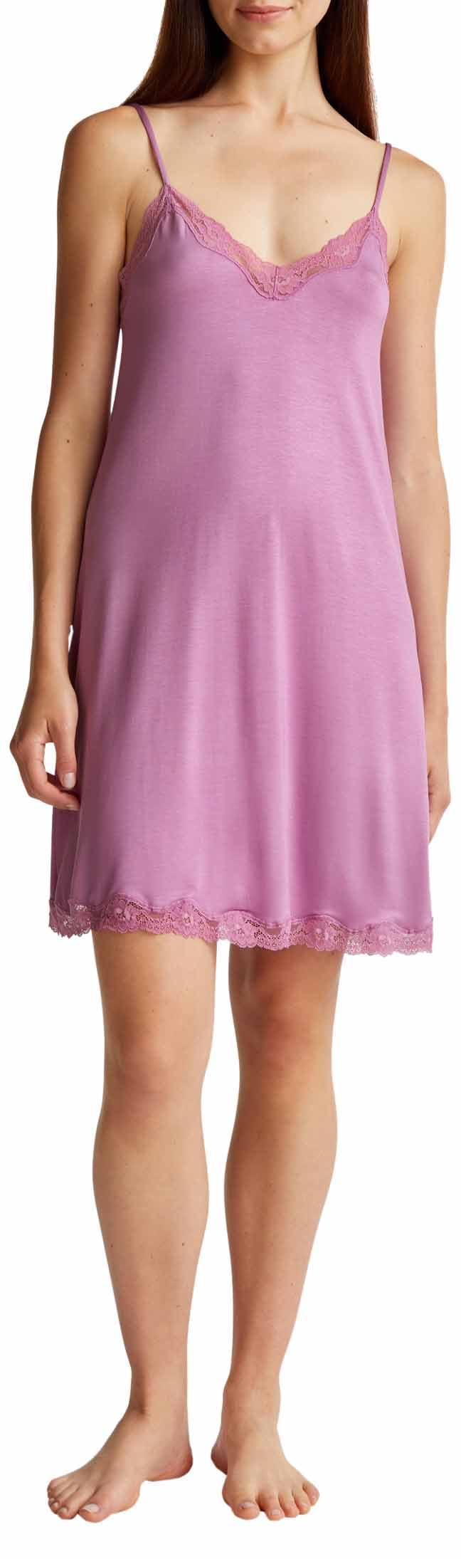 Benetton 3z123v00i Sottoveste Donna S Rosa Viscosa
