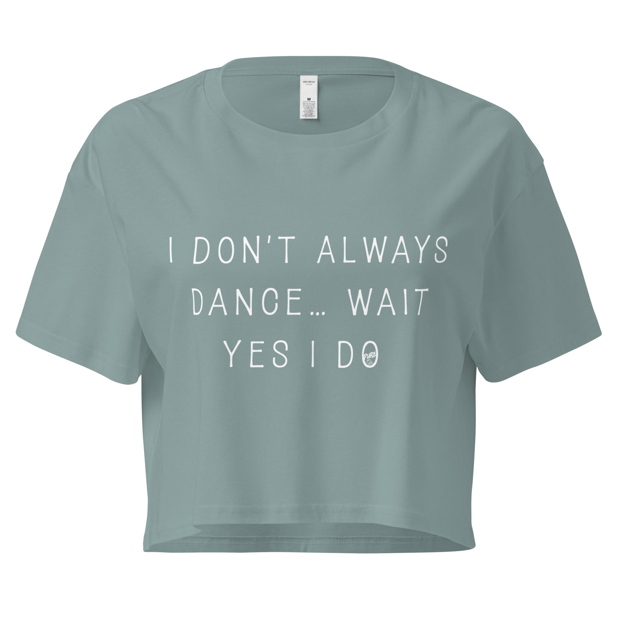 Pure Trash I Don't Always Dance crop top donna nero