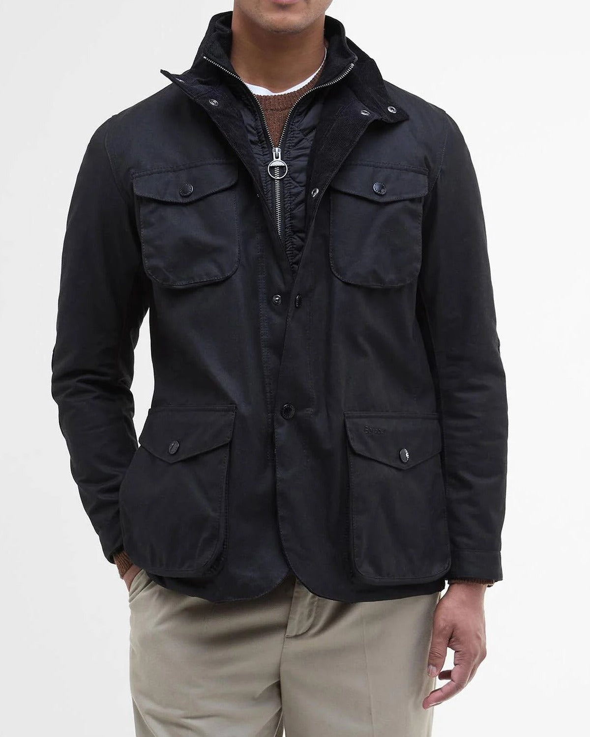 Barbour Ogston Wax MWX0700 Giacca Uomo Nera Black