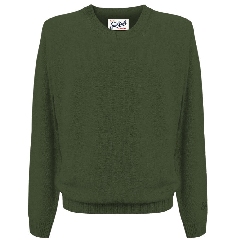 MC2 Saint Barth Regent Lambswool Maglione Military lana