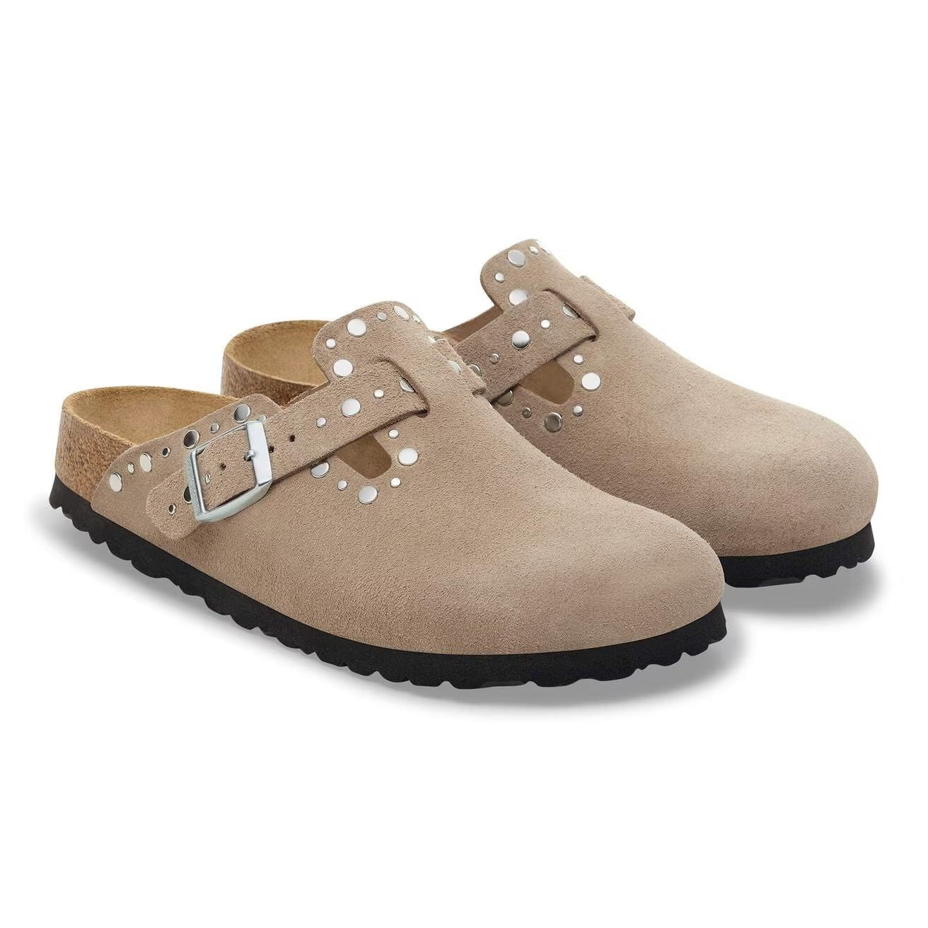 Birkenstock Boston Rivet Ciabatta Donna Taupe 1030418