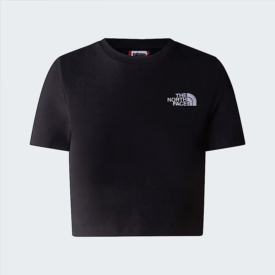 The North Face NF0A55AO t-shirt donna nera corta cotone